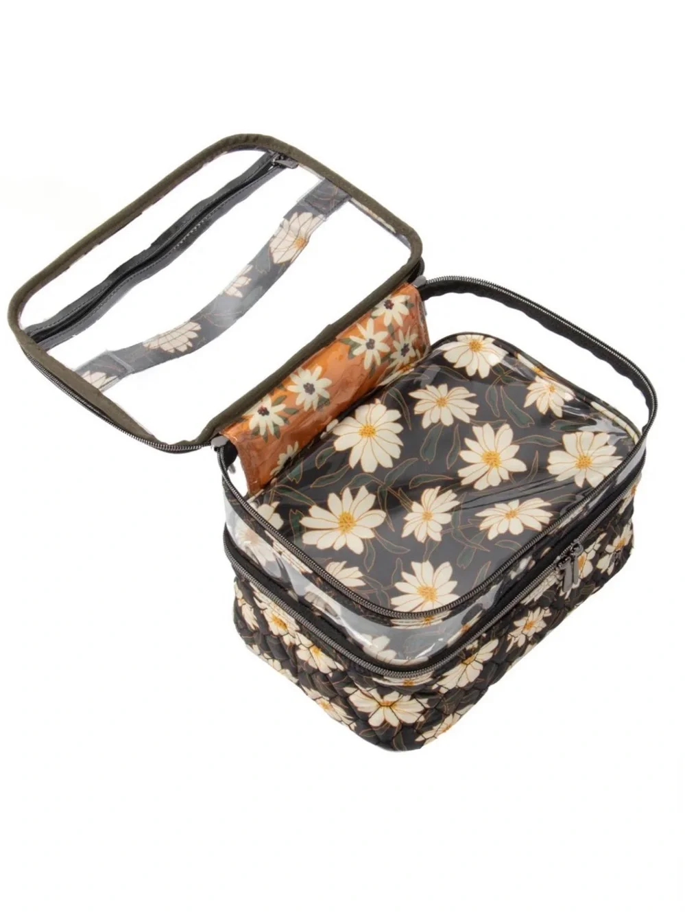 NWT Lug Whoosh Clearview Cosmetic Case in Autumn Daisies